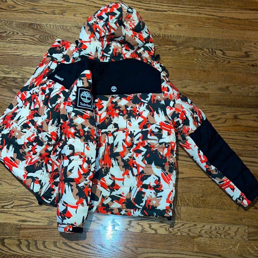 Timberland Camouflage Puffer Coat NWT Men’s Size Small